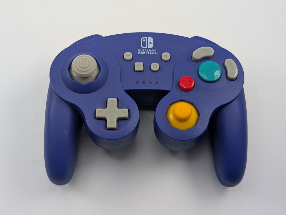 TESTED PowerA Wireless GameCube Style Controller - Nintendo Switch Indigo Purple